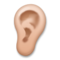 Ear - Medium emoji on LG